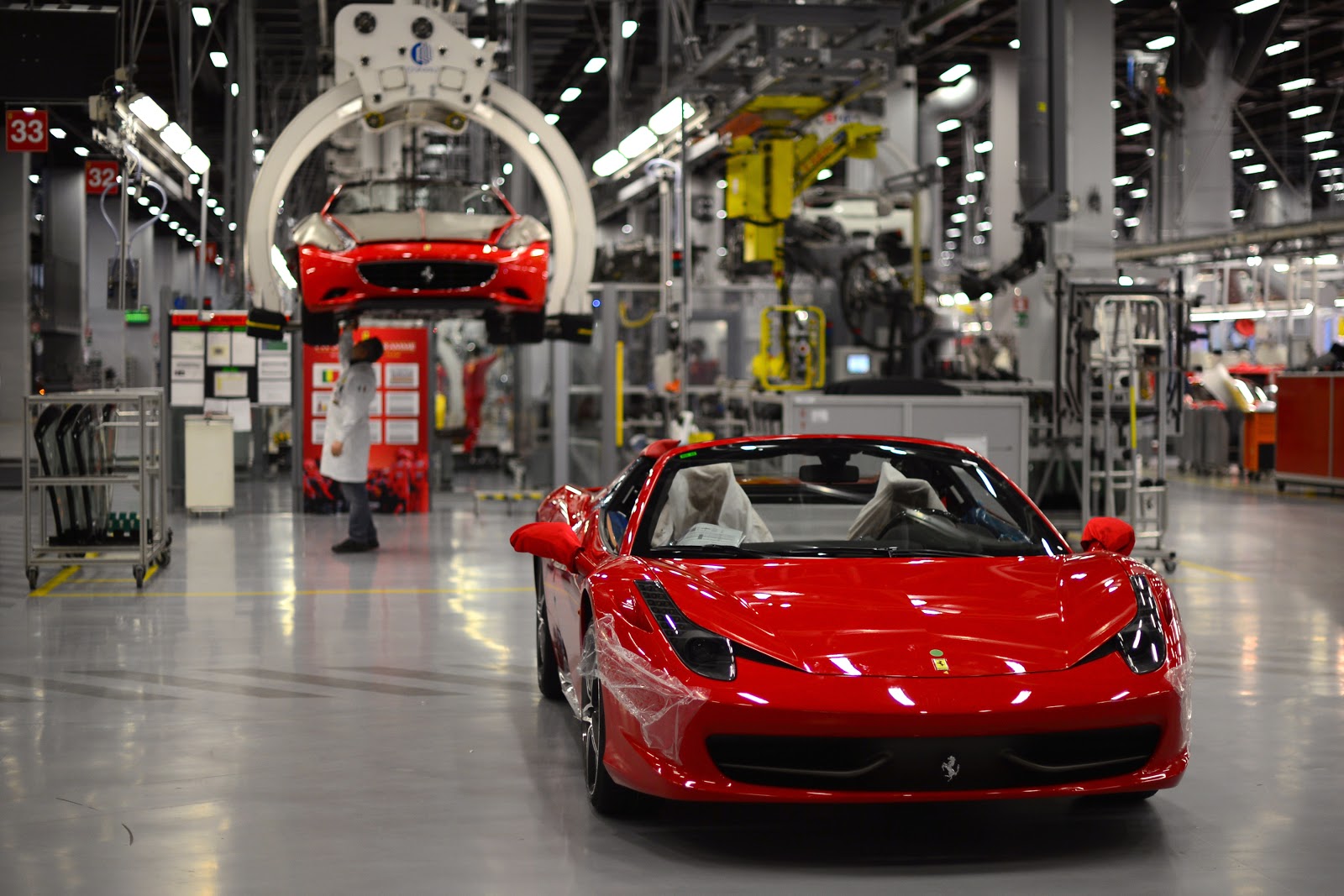 Завод Ferrari в Италии