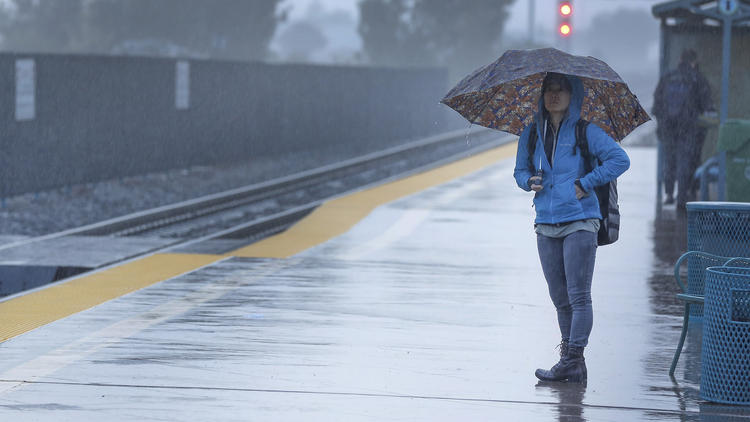 Количество аварий в Лос-Анджелесе увеличилось на 570% из-за аномально сильного дождя