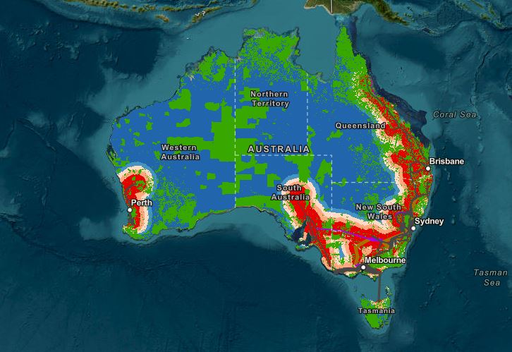 anu heat map aus - Онлайн-карты для определения лучших мест под строительство возобновляемых установок